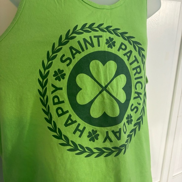 Saint Patrick's Day Shamrock Green Tank Top L - Picture 2 of 7